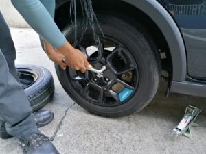 Flat tyre