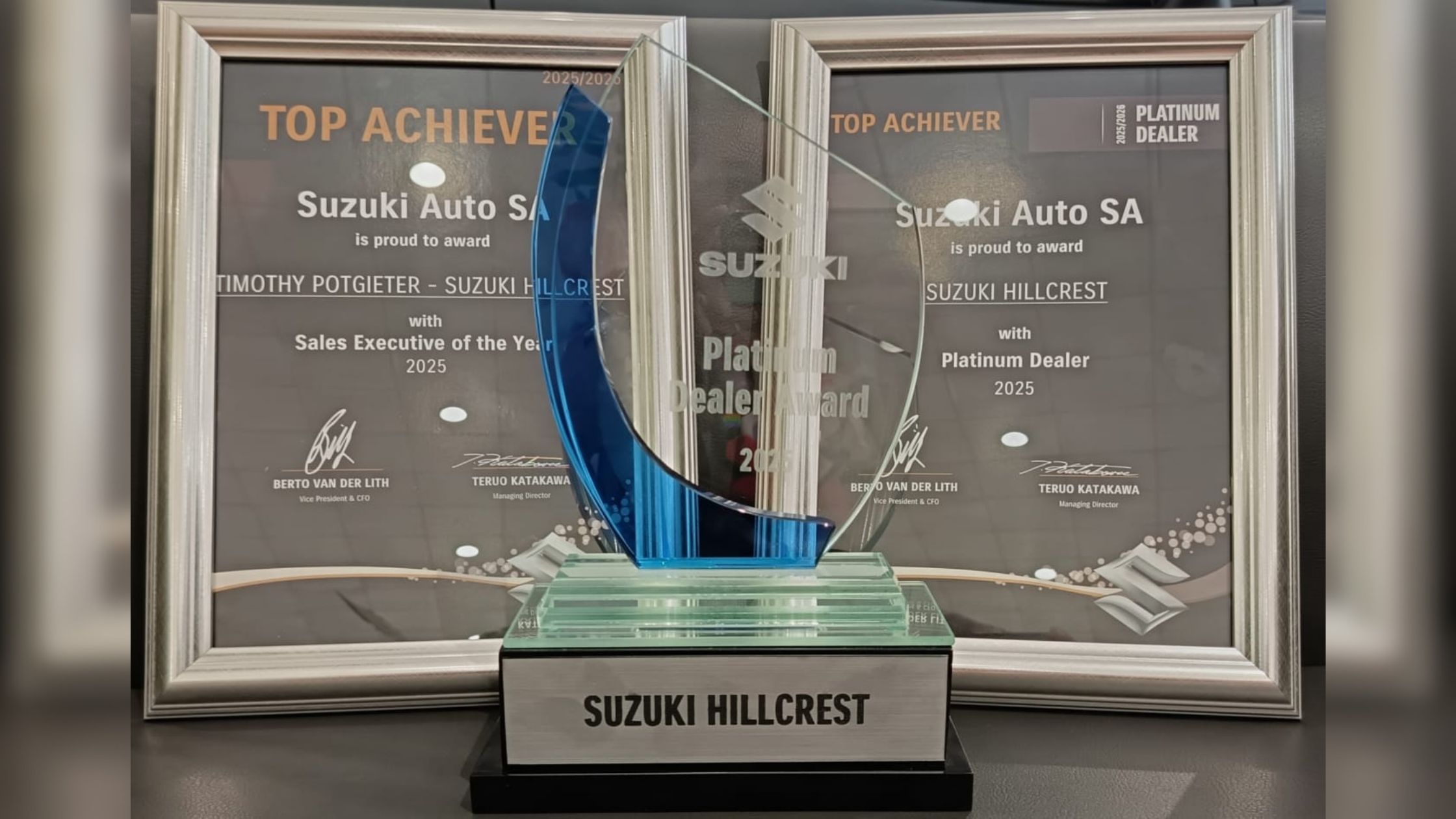 CMH Suzuki Hillcrest - Suzuki Auto SA Awards