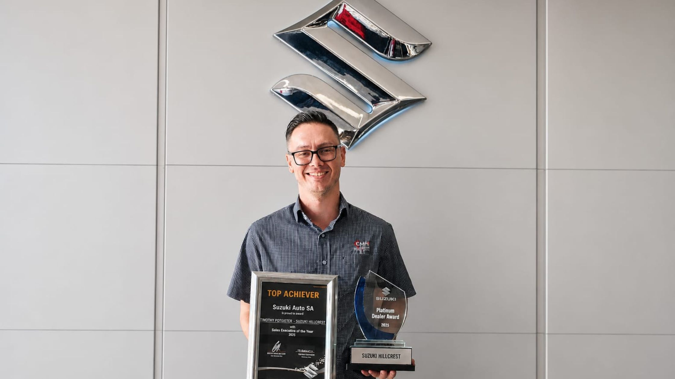 CMH Suzuki Hillcrest - Timothy Potgieter Salesman of the year
