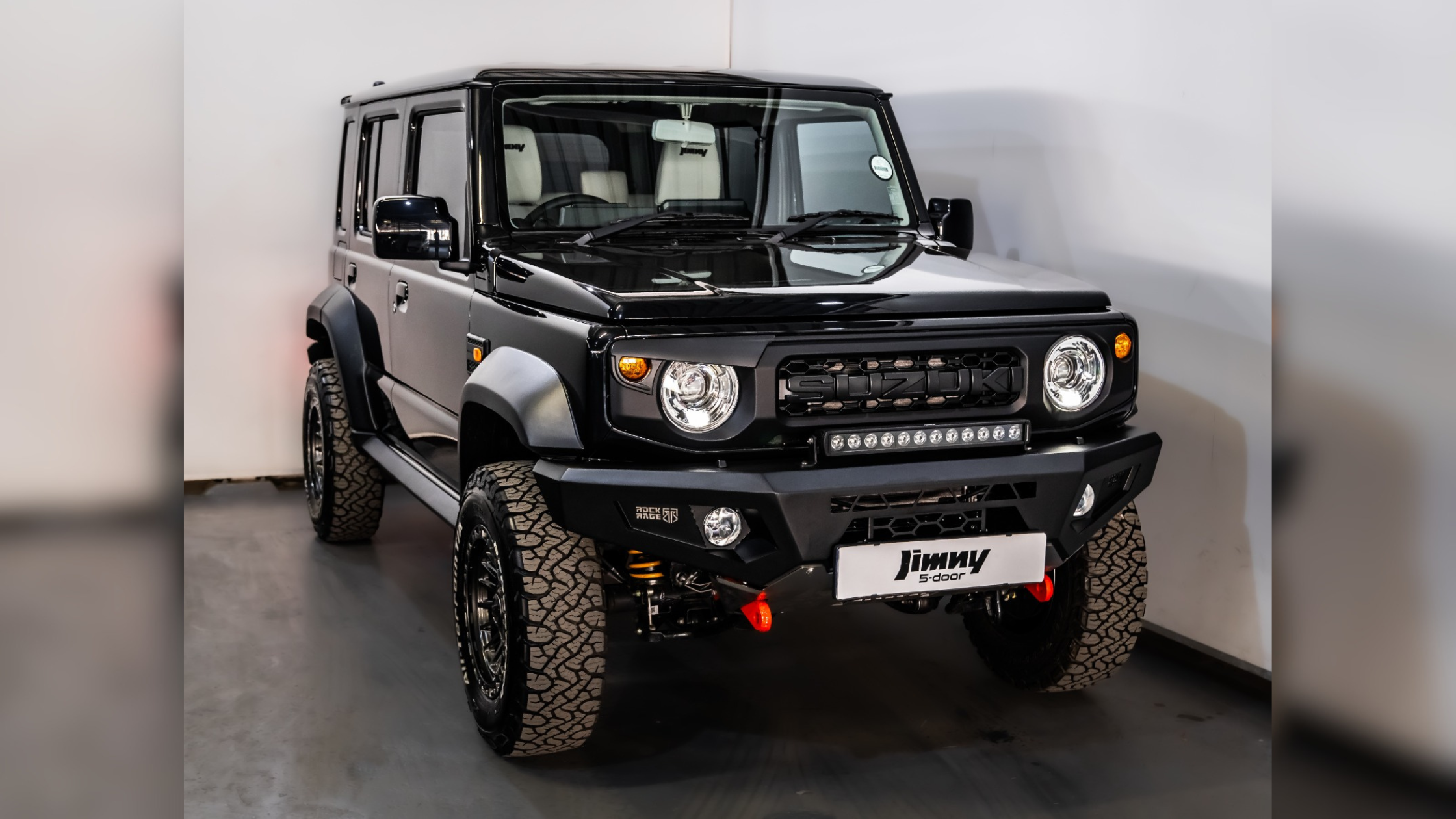 J-Wagon 5 Door Jimny Black front no background