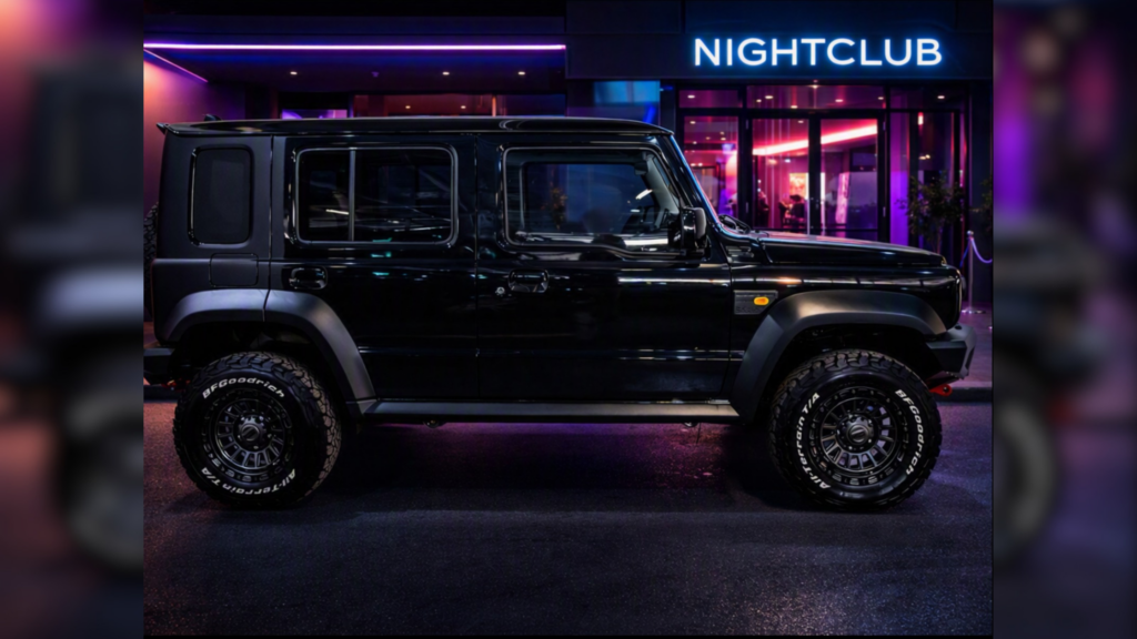 J-Wagon Black Side outside Nightclub